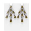 Image 1 : 17.84 ctw Canary Citrine & Diamond Earrings 18K White Gold - REF-368N9F