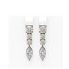 Image 1 : 4.5 ctw Marquise Diamond Earrings 18K Yellow Gold - REF-903H3R
