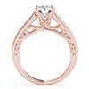 Image 2 : 1.15 ctw Certified VS/SI Diamond Ring 18k Rose Gold - REF-135Y2X