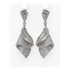 Image 1 : 7.5 ctw Diamond Earrings 18K White Gold - REF-897N3F