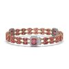 Image 2 : 17.79 ctw Tourmaline & Diamond Bracelet 14K Rose Gold - REF-305R3K