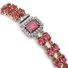 Image 3 : 17.79 ctw Tourmaline & Diamond Bracelet 14K Rose Gold - REF-305R3K