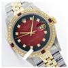 Image 1 : Rolex Ladies Two Tone 14K Gold/SS, Diam Dial & Diam/Ruby Bezel, Sapphire Crystal - REF-440X6Y