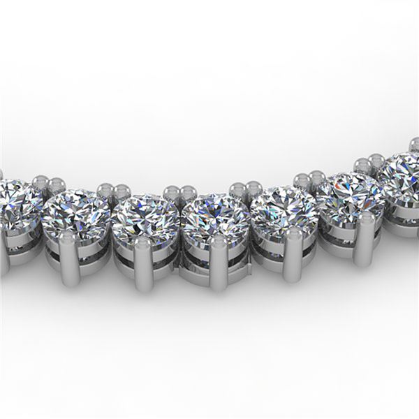 25 ctw 3 Prong VS/SI Diamond Riviera Necklace 14K White Gold - REF-2250G2W