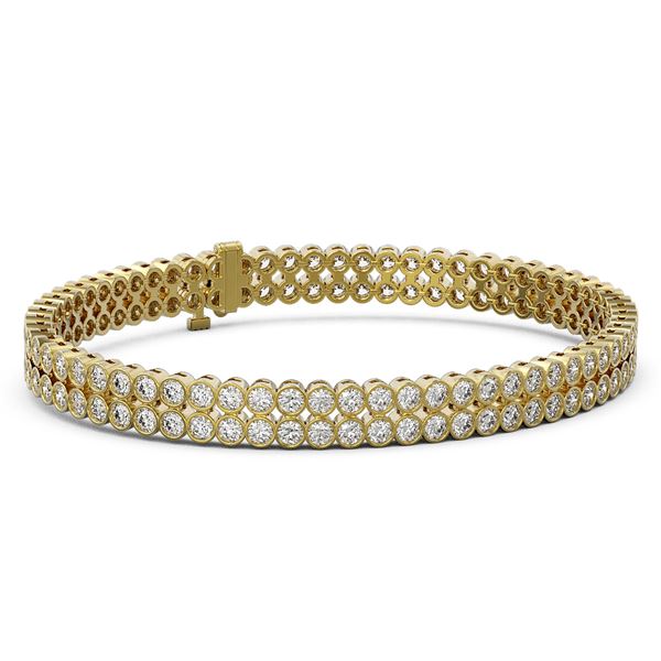 9 ctw Diamond Designer Bracelet 18K Yellow Gold - REF-830M2G