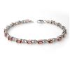 Image 1 : 4.70 ctw Pink Tourmaline & Diamond 14k White Gold - REF-80A9N