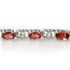 Image 2 : 4.70 ctw Pink Tourmaline & Diamond 14k White Gold - REF-80A9N