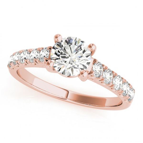 1.05 ctw Certified VS/SI Diamond Ring 18k Rose Gold - REF-133N6F