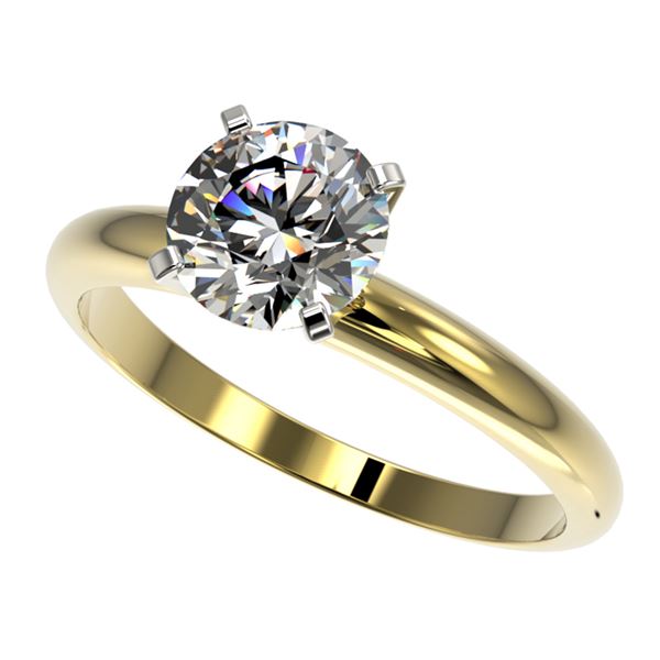 1.57 ctw Certified Quality Diamond Engagment Ring 10k Yellow Gold - REF-271N8F
