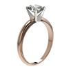 Image 3 : 1.25 ctw Certified VS/SI Quality Oval Diamond Ring 10k Rose Gold - REF-303R4K