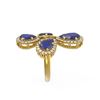 Image 2 : 9.57 ctw Sapphire & Diamond Ring 18K Yellow Gold - REF-272N8F