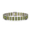 Image 1 : 26.64 ctw Tourmaline & Diamond Bracelet 14K White Gold - REF-472M8G