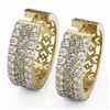 Image 1 : 7.8 ctw Pear Cut Diamond Designer Earrings 18K Yellow Gold - REF-663F3M