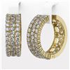 Image 3 : 7.8 ctw Pear Cut Diamond Designer Earrings 18K Yellow Gold - REF-663F3M