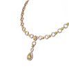 Image 2 : 23.46 ctw Citrine & Diamond Necklace 18K Rose Gold - REF-890K9Y