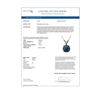 Image 4 : 1 ctw Certified Intense Blue Diamond Solitaire Necklace 10k Rose Gold - REF-90A8N