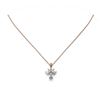Image 2 : 1.5 ctw Emerald Cut Diamond Designer Necklace 18K Rose Gold - REF-388G5W