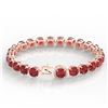 Image 3 : 40 ctw Pink Tourmaline & Micro Diamond Bracelet 14k Rose Gold - REF-476R5K