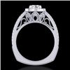 Image 1 : 1.55 ctw VS/SI Diamond Solitaire Art Deco Ring 18k White Gold - REF-263H6R