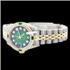 Image 2 : Rolex Men's Two Tone 14K Gold/SS, QuickSet, Diam Dial & Diam/Emerald Bezel