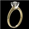 Image 3 : 1 ctw Certified VS/SI Quality Cushion Cut Diamond Ring 10k Yellow Gold - REF-243N2F