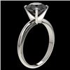 Image 3 : 2.50 ctw Fancy Black Diamond Solitaire Engagment Ring 10k White Gold - REF-57G8W