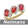 Image 1 : Fine Gem 2.25 ct Multi Sapphire & Ruby Ring 14kt Gold