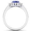 Image 2 : Natural 2.49 CTW Tanzanite & Diamond Ring 14K White Gold - REF-50R2F