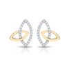 Image 1 : Natural 0.27 CTW Diamond Earrings 14K Two Tone Yellow Gold - REF-32W4H