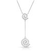Image 1 : Natural 0.53 CTW Diamond Necklace 14K White Gold - REF-48F6M