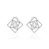 Image 1 : Natural 0.88 CTW Diamond Earrings 18K White Gold - REF-153W2H