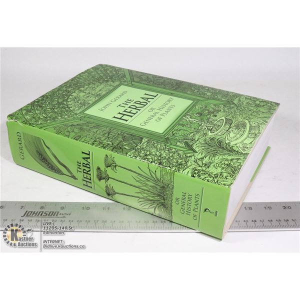 THE HERBAL OR GENERAL HISTORY OF PLANTS  HARDCOVER