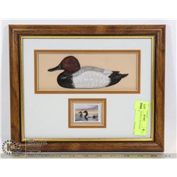 VINTAGE FRAMED 1995 DUCKS UNLIMITED