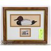 Image 1 : VINTAGE FRAMED 1995 DUCKS UNLIMITED
