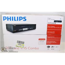 NEW PHILLIPS VCR/DVD PLATER