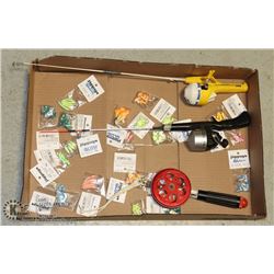 FLAT OF FISHING EQUIPMENT