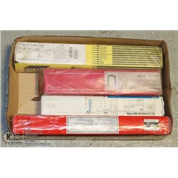 4 SLEEVES OF ASSORTED WELDING ROD