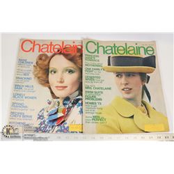 TWO 1973 CHATELAINE MAGAZINES