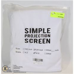 120" 16: 9 PROJECTOR SCREEN