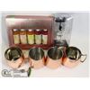 Image 1 : COPPER MULE MUGS & DRINK MIX SET AND ACCESSORIES