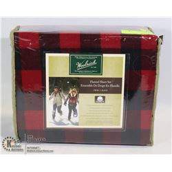 NEW WOOLRICH FLANNEL SHEET SET SIZE TWIN