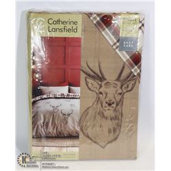 DEER HEAD SINGLE DUVET SET