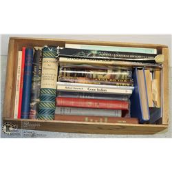 WOODEN CREATE OF VINTAGE BOOKS