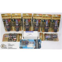 TRAY OF 10 ASSORTED AUTO HEAD LIGHT BULBS