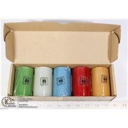 SET OF 5 FENG SHUI SCENTED CANDLES