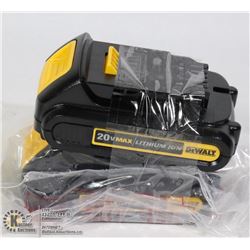 2 NEW DEWALT 20V MAX LITHIUM BATTERIES