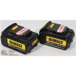 2DEWATL 20 V MAX LITHIUM BATTERIES/WORKING