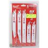 Image 1 : 5 PIECE MILWAUKEE SAWZALL BLADES NEW