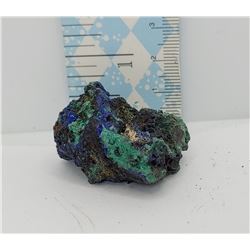 14)  NATURAL AZURITE MALACHITE GEODE