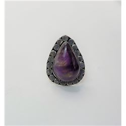 21)  TEAR DROP SHAPED BRAZILIAN AMETHYST